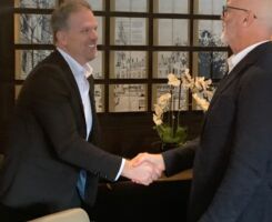 Pictured left to right: The Honourable Mark Holland (Federal Minister of Health) and Dr. Michael Gardam (Health PEI)