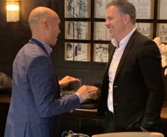 Pictured left to right: Dr. John Yip (SE Health) and The Honourable Mark Holland (Federal Minister of Health)